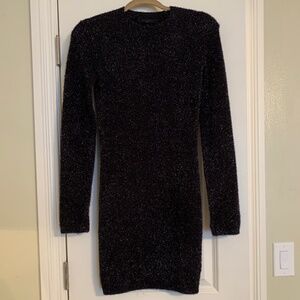 All Saints Sparkle Dress - Black - Small NWOT